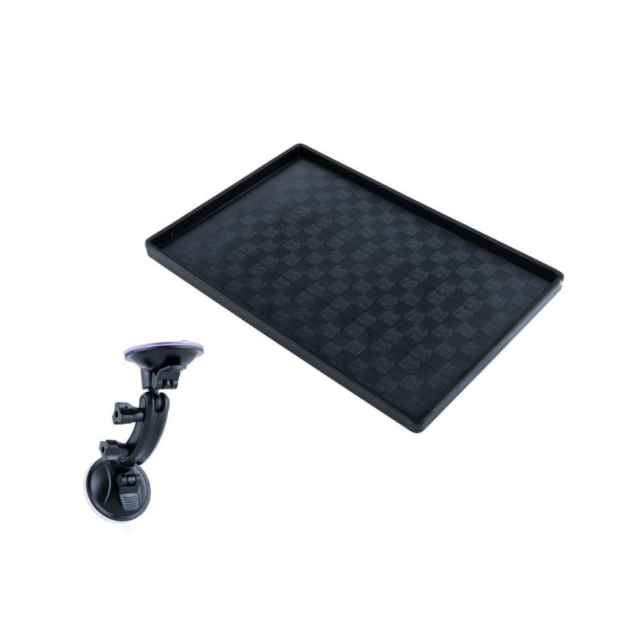 ダッシュボードトレイセット小 303X205 ブラック (吸盤マウント付き