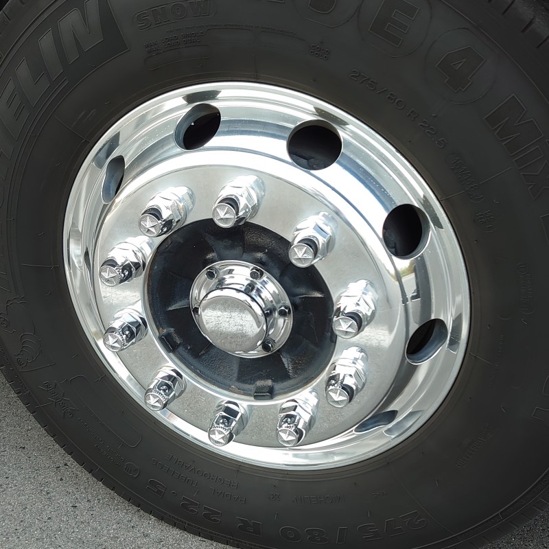 500496 JET ISO 33mmスターマークナットカバー H60(10個入)|トラック用品 トラック用 トラック ジェットイノウエ ISO ナットキャップ メッキ クロームメッキ 33mm ナット 大型 トラック用ナットキャップ