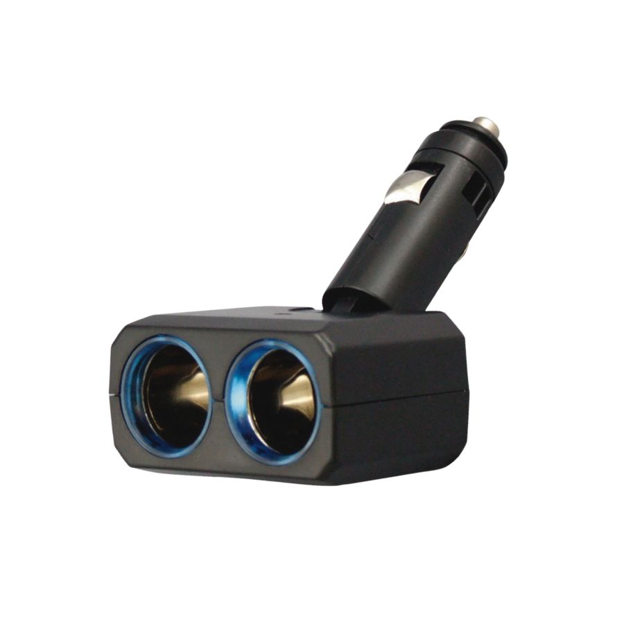 リングライトソケット ディレクション 2連 24V用 シガーソケット分岐