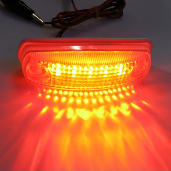 LED101サイドランプ フルハーフ型LED車高灯 クリアレンズ LED橙(24V用) ATS高野自動車 6778405 /  トラック用品貨物堂ネットストア