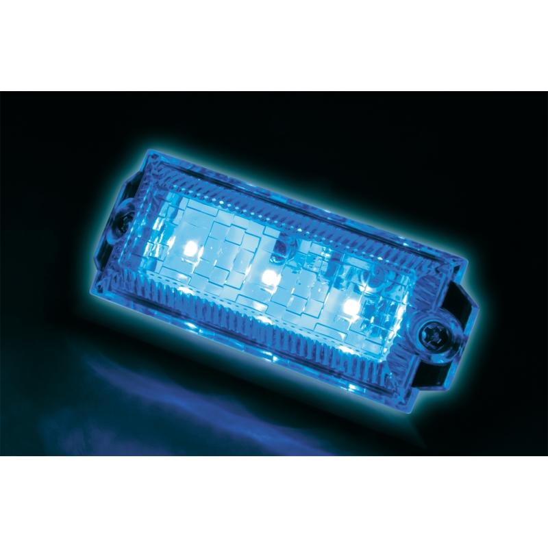 LED3ハイパワーミニフラットマーカーランプNEO クリアレンズ アイス