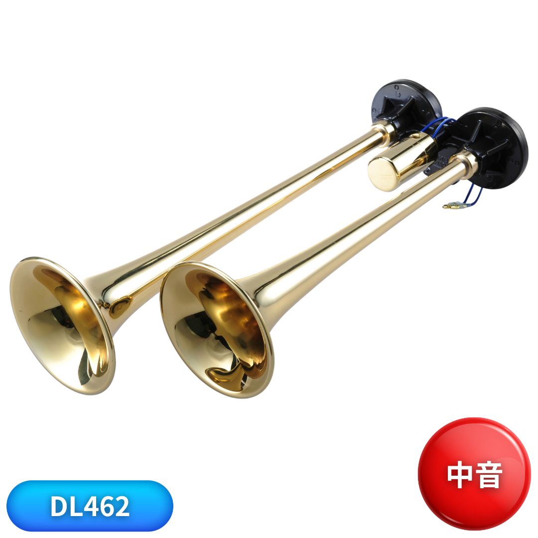 ニッケン D型ロングヤンキーホーン 真鍮 DL462 / トラック用品貨物堂