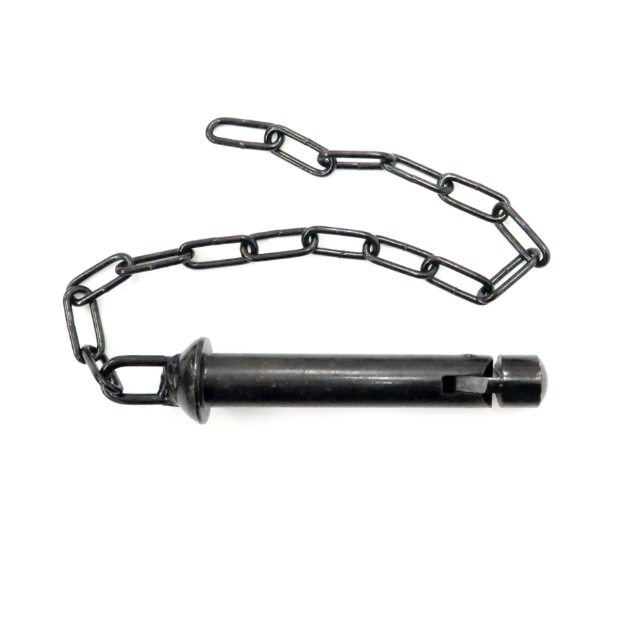ダンプ中間金具2トン・4トン用ピン(チェーン付)黒メッキ 1603690 日本ボデーパーツ工業